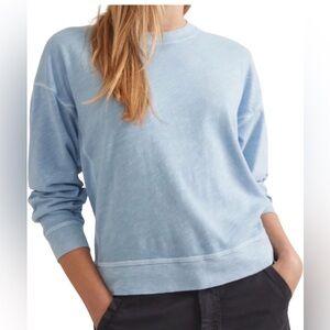 Marine Layer NWD Sadie Long Sleeve Pullover Blue Women’s Size S